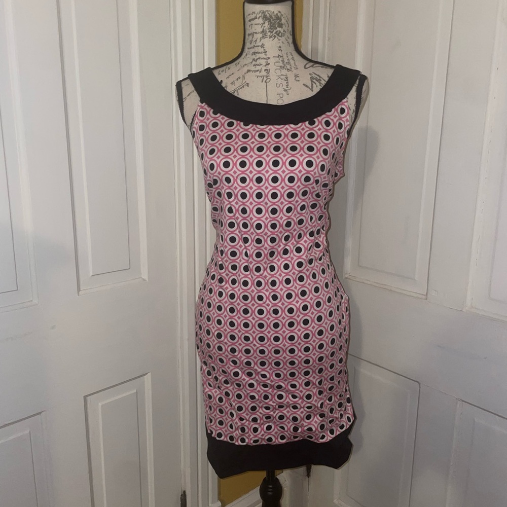 Vintage Geometric Pattern Dress